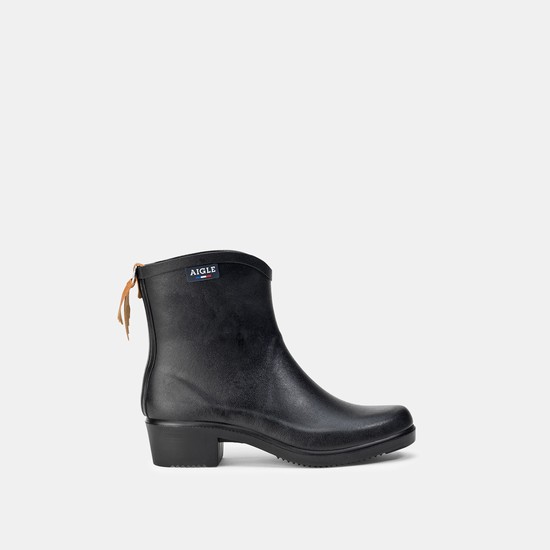 Aigle The Versatile Ankle Rain Boots Women Black ZA-29631